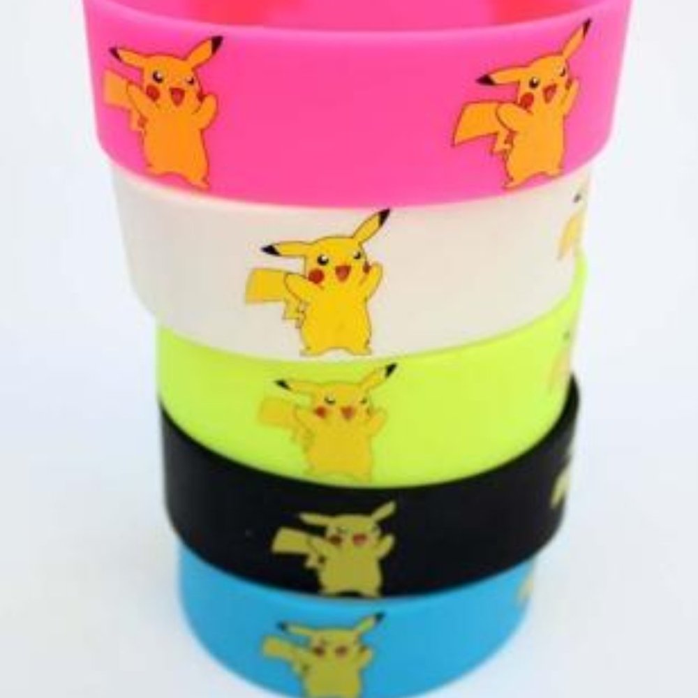 (1) Pokemon Pikachu Bracelet Wristband Accessory